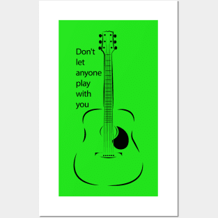 Guitar quote Posters and Art